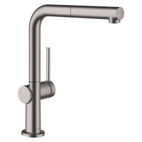 HANSGROHE M54 Dřezová baterie Talis s výsuvnou koncovkou, kartáčovaný černý chrom 72808340