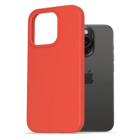 AlzaGuard Premium Liquid Silicone Case pro iPhone 15 Pro červené