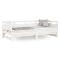 Výsuvná postel bílá masivní borovice 2× (80 × 200) cm, 820318