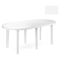 Zahradní stůl LAMAL — 181x90x72, plast, bílá