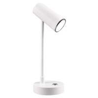 Bílá LED stmívatelná stolní lampa (výška 28 cm) Lenny – Trio
