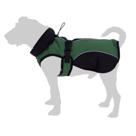 Kabátek pro psy Softshell - cca 45 cm délka zad - zelený bitiba