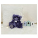 Plyšový medvídek Midnight Blue Ours Collection Doudou et Compagnie modrý 30 cm od 0 měsíců