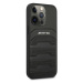 AMG AMHCP13XGSEBK hard silikonové pouzdro iPhone 13 Pro MAX 6.7" black Leather Debossed Lines