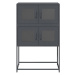 vidaXL Skříň highboard antracitová 68x39x107 cm ocel