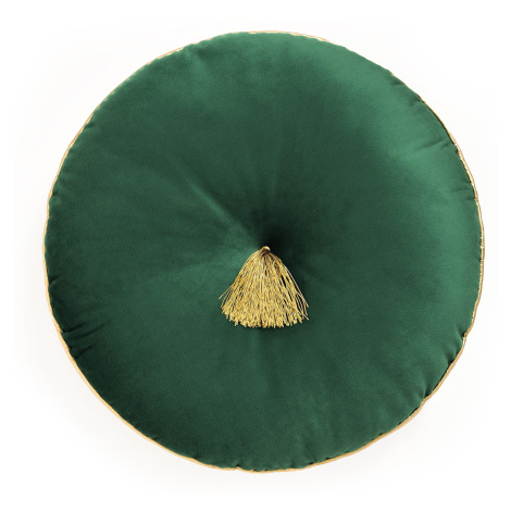 Polštář s výplní ALINA zelená Ø 40 cm Mybesthome