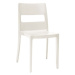 Plastová jídelní židle Serena bílá