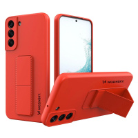 Wozinsky Kickstand Case silikonové pouzdro se stojánkem pro Samsung Galaxy S22+ červené