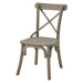Estila Venkovská jídelní židle z kolekce Fratemporain z masivního dřeva v šedo-hnědé barvě s víd