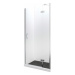BESCO Bezrámové sprchové dveře VIVA 195D - 100 cm, Pravé (DX), Hliník chrom, Čiré bezpečnostní s