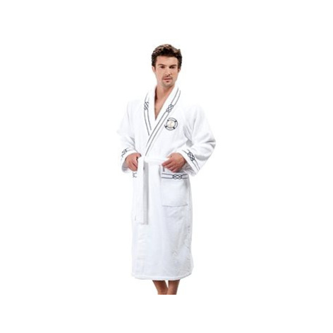 Soft Cotton - Luxusní pánský župan Marine man v dárkovém balení, bílá, XL