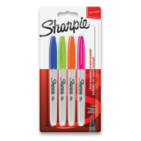 Permanentní popisovač Sharpie Fine sada 4 ks - doplňkové barvy