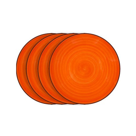 LAMART Set dezertních talířů 4 ks oranžové LT9057 HAPPY