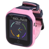HELMER dětské hodinky LK 709 s GPS lokátorem, dotykový display, růžové - LOKHEL1045