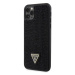 Pouzdro Guess Rhinestones Triangle Metal Logo kryt pro Apple iPhone 11 PRO MAX Black