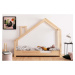 Domečková postel z borovicového dřeva Adeko Luna Carl, 90 x 140 cm