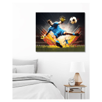 Obrazy na stěnu - Fotbalový gól Rozměr: 40x50 cm, Rámování: vypnuté plátno na rám