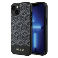 Pouzdro Guess Gcube Stripes pro Magsafe pro iPhone 15/14/13 – černé