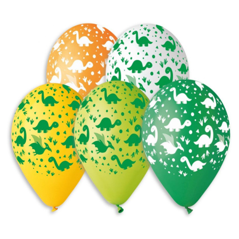 Smart Balloons Balonky nafukovací dinosaurus průměr 30cm 5ks Teddies