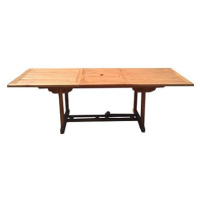 TEXIM Stůl zahradní, hranatý, rozkládací FAISAL, teak 180/240cm