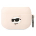 Pouzdro Karl Lagerfeld AirPods Pro cover pink Silicone Choupette Head 3D (KLAPRUNCHP)