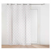 Bílo-růžová voálová záclona 140x240 cm Geokid – douceur d'intérieur