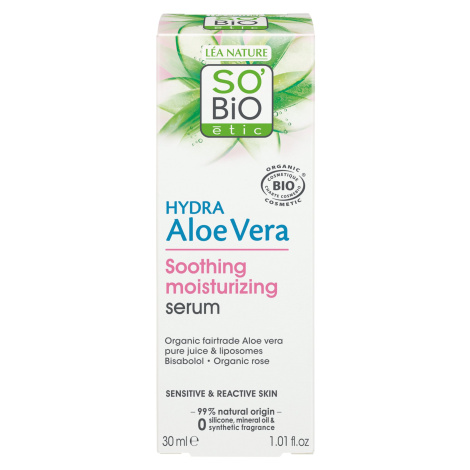 SO’BiO étic Sérum pleťové s Aloe vera - zklidnění a hydratace pro citlivou pleť BIO 30 ml