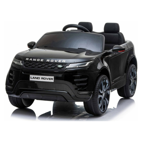 Elektrické autíčko Range Rover Evoque, Jednomístné, černé, Kožená sedadla, MP3 Beneo