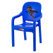 ASIR Dětská zahradní židle PATTERN modrá