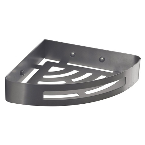 Gedy SMART rohová police do sprchy, 210x45x210, gun metal 247981