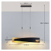 Lucande Lucande LED závěsné svítidlo Marija, lineární, černá, kov