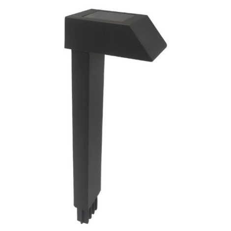 Zahradní solární sloupek, 29cm, zapichovací, černý, bílé světlo ENTAC