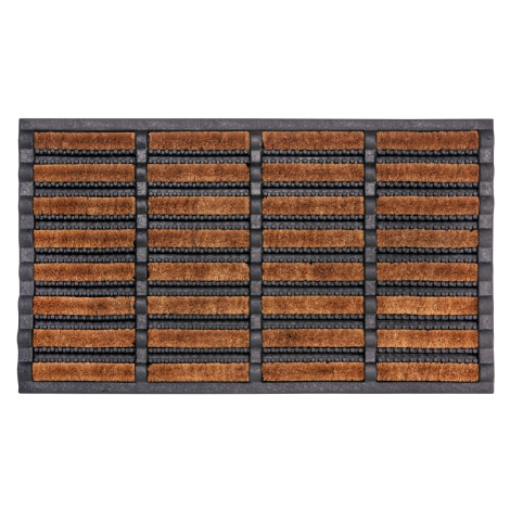 Hanse Home Collection koberce Venkovní čistící rohož Mix Mats Brushes 105647 Black Cocos - na ve