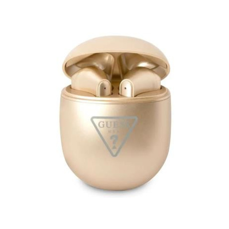 Guess True Wireless Triangle Logo BT5.0 4H Stereo Earphones Glossy Gold