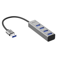 AlzaPower AluCore USB-A (M) na 4× USB-A (F) vesmírně šedá