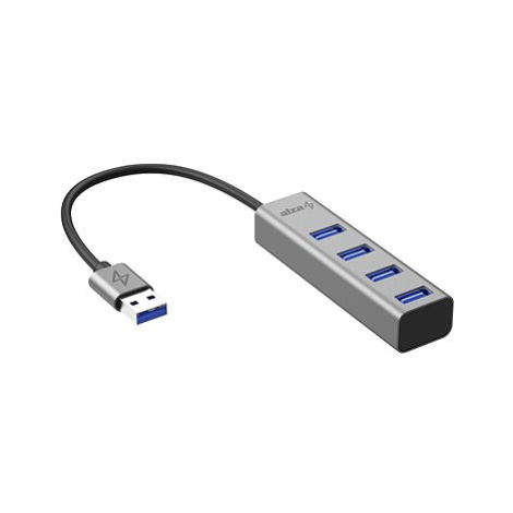 AlzaPower AluCore USB-A (M) na 4× USB-A (F) vesmírně šedá