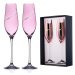 Diamante skleničky na šampaňské Silhouette City Pink s kamínky Swarovski 210 ml 2KS