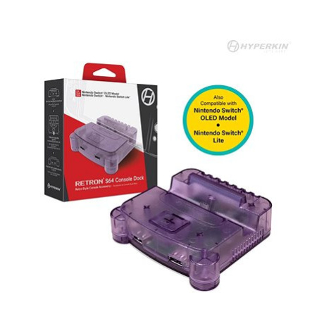 Hyperkin RetroN S64 Console Dock for Nintendo Switch (Purple)