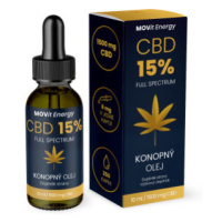 MOVit CBD 15% Full Spectrum konopný olej 10ml