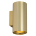 Designové nástěnné svítidlo zlaté kulaté 2-světelné - Sab Honey