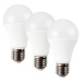 Solight LED žárovka 3-pack, klasický tvar, 12W, E27, 3000K, 270°, 980lm, 3ks v balení - WZ530-3P