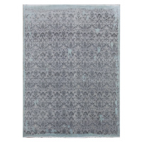 Diamond Carpets koberce Ručně vázaný kusový koberec Diamond DC-M 5 Light grey/aqua - 305x425 cm