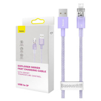 Baseus Rychlonabíjecí kabel Baseus USB-A na Lightning Explorer Series 2m, 2,4A (fialový)