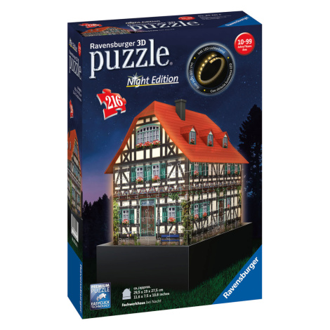 Ravensburger Svíticí 3D puzzle, 216 dílků (tradiční německý dům)