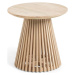 Příruční stolek z týkového dřeva Kave Home Irune, ø 50 cm