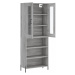 vidaXL Skříň highboard šedá sonoma 69,5 x 34 x 180 cm kompozitní dřevo