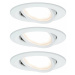Paulmann vestavné svítidlo LED Coin Slim IP23 kruhové 6,8W bílá 3ks sada stmívatelné a nastavite