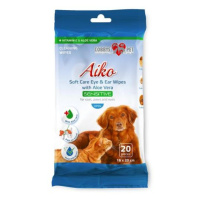 Aiko Soft Care Sensitive 16x20cm vlhčené utěrky na oči a uši pro psy a kočky