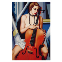 Obrazová reprodukce Woman with Cello, Abel, Catherine, 26.7 × 40 cm