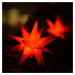 STERNTALER Světelný řetěz vnitřní 18cípá hvězda, 3x, červená